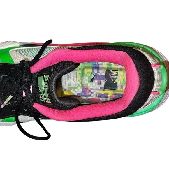 Puma MTV x RS-X Tracks Bold Mens 10 sneakers green pink main image 2